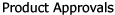 Product Approvals